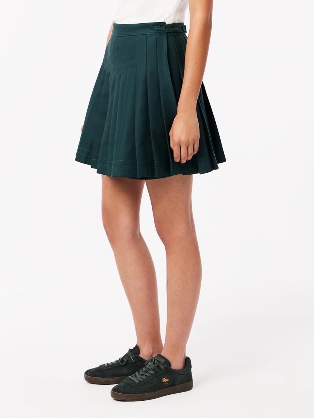 Lacoste Women's Pleated Twill Skirt